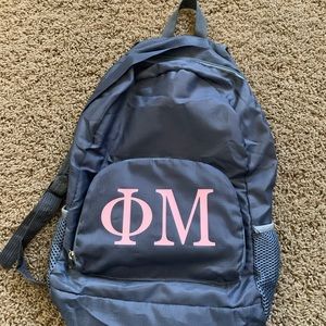 Phi mu sorority mini backpack